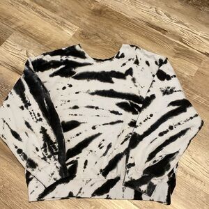 LACAUSA Anthropologie Tie Dye Lounge Sweatshirt